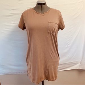 bobi Los Angeles long deep v back t shirt